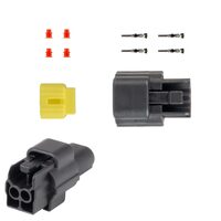 Set mufa conector cu 2 pini, set mama-tata, Econoseal Japan, impermeabila, Amio 04346