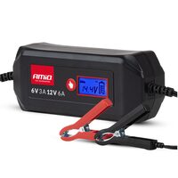 Redresor digital auto 6-12V,  3 - 6A, pentru acumulator STD, GEL, AGM, WET Amio 04524