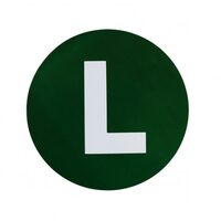 Autocolant camion "L", fi 10 cm, b.a.m. TWY005-100