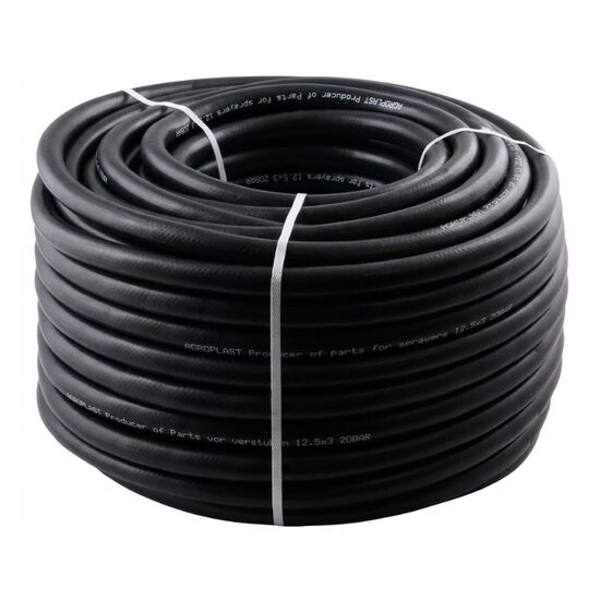 Furtun PVC cu insertie pentru apa, erbicidat, MET, 12.5x3mm, 20bar, rola 50m, AGROPLAST