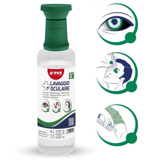 Kit de spalare ochi PVS - 250ml, solutie salina B.A.M ADR308