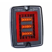 Lampa stop 127x151, 3 functii, LED, 12/24V, incastrabila, fara rama, FT-323 LED Fristom