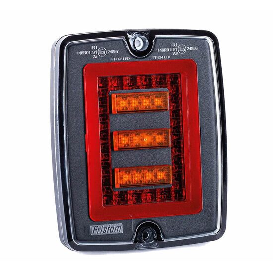 Lampa stop 127x151, 3 functii, LED, 12/24V, incastrabila, fara rama, FT-323 LED Fristom