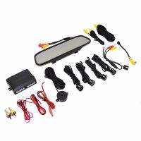 Kit 4 senzori parcare spate cu oglinda si camera mers inapoi P05 PNI