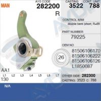 Lacat franare pentru MAN, AYS, 282200, 3522, 788