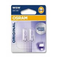 Bec soclu sticla fara dulie 24V/5W W5W T10 2845 Osram