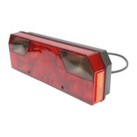 Lampa spate 420x140, 8 functii, 12-24V, fara bec, cu triunghi si cablaj, LED, stanga, Ucler 0105L, 98643, RN17