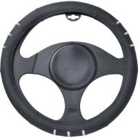 Husa volan 37 - 39cm negru cu argintiu 5058 Automax   