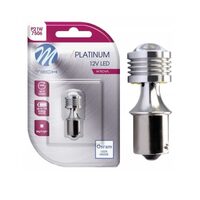 Bec cu LED 4xHP 12-24V BA15s alb, cu LED Osram, Canbus, Platinium M-TECH LB811W