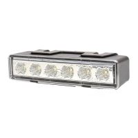 Proiector stroboscopic 12/24V, h32.8x146.5, 6 LED-uri, in grila, W117, 898.2 Was