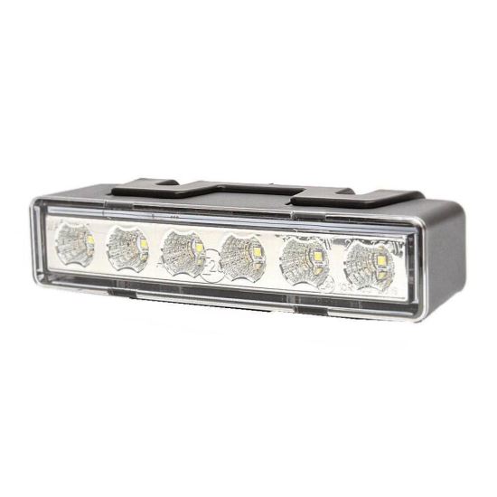 Proiector stroboscopic 12/24V, h32.8x146.5, 6 LED-uri, in grila, W117, 898.2 Was