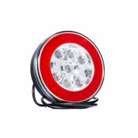 Lampa ceata 2 suruburi, LED, cu pozitie, rotunda, FT-111-LED Fristom
