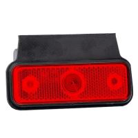 Lampa gabarit 102x36, LED rosie, cu talpa, 12-36V, FT-004 C+K Fristom 