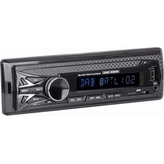 MP3 player auto cu DAB Radio PNI Clementine 8480BT 4x45w, 12/24V, 1 DIN, cu SD, USB, AUX, RCA, Bluetooth si USB 1.5A pentru incarcare telefon