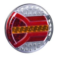 Lampa spate fi140, 4 functii, tip hamburger, LED Neon, semnalizare dinamica, Navia LZD 2342 Horpol