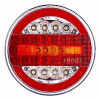 Lampa stop fi140, 4 functii, stanga-dreapta, LED, 12-24V, semnalizare dinamica, 02372 Amio