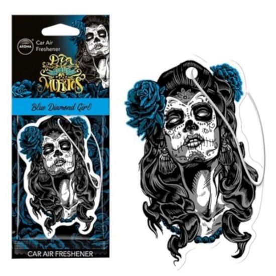 Odorizant bradulet Blue Diamond Girl Dia De Los Muertos, A83118 AROMACar