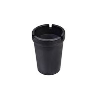 Scrumiera neagra, capac detasabil, 110 mm