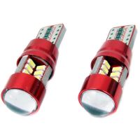 Set 2 becuri T10e, 27 LED-uri SMD3014, 12-24V W5W, CANBUS 01446 Amio