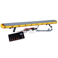 Girofar rampa transversal, Led COB, cu afisaj cu LED-uri, galben, 12/24V VS-8133-8cob