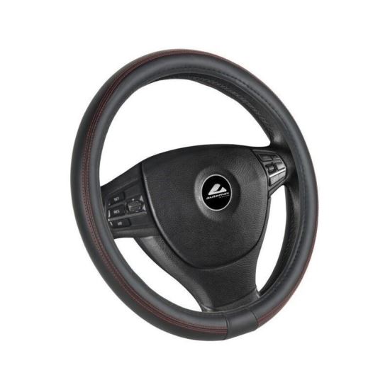 Husa volan 37 - 39cm negru cu cusatura rosie 4496 Automax    