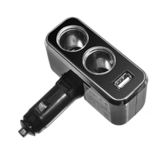 Stecher 2 prize, 12 / 24V, cu USB, rabatabil, 6932 Automax