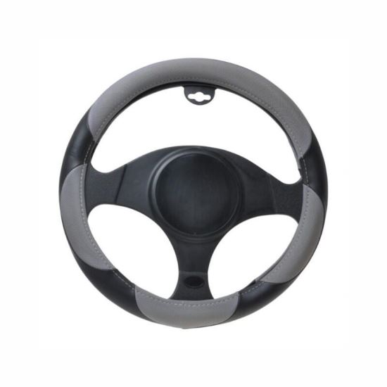 Husa volan 37-39cm, negru cu gri, 5531 Automax  