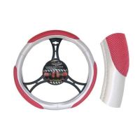 Husa volan 37 - 39cm gri cu rosu 6910 Automax      