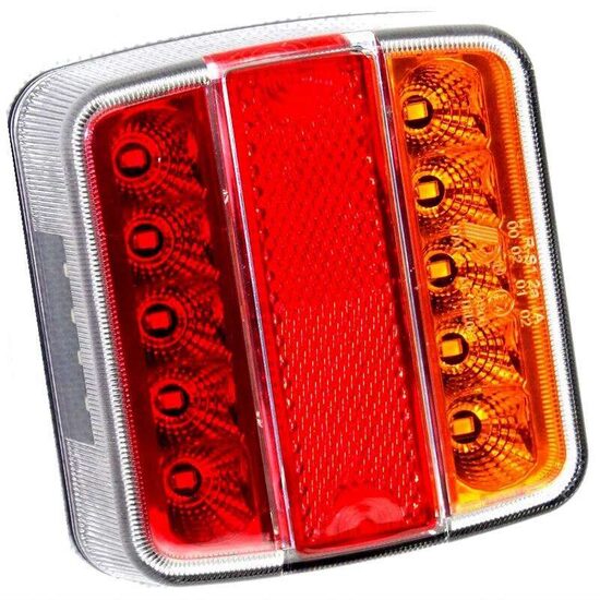 Lampa spate 100x90, 4 functii, cu iluminare numar, LED, TT.12006