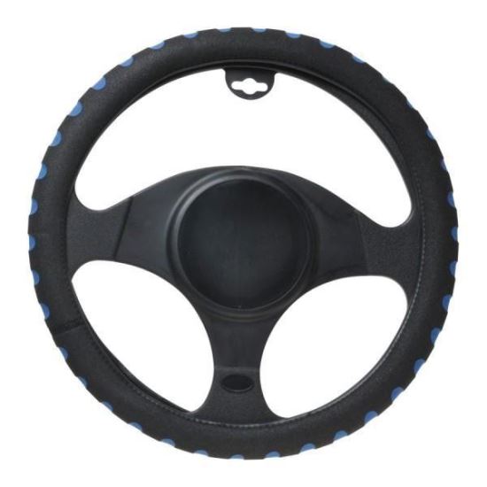 Husa volan 37 - 39cm burete margine cu albastru 5158 Automax   