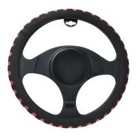 Husa volan 37-39cm din burete margine cu rosu Automax 5134