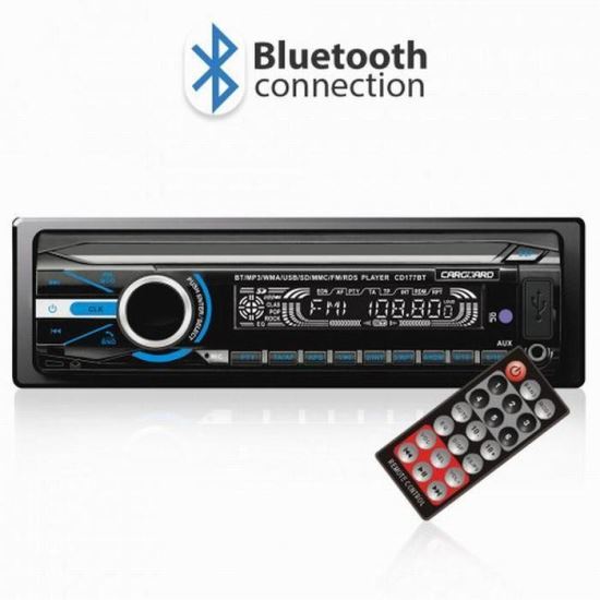 MP3 player Carguard CD177, 4x50W, USB si card, cu telecomanda, fata detasabila