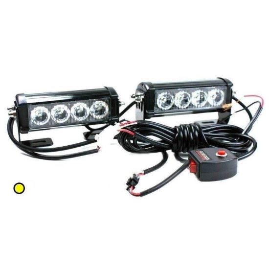 Proiector stroboscopic galben 4 LED-uri HLUC T2001H
