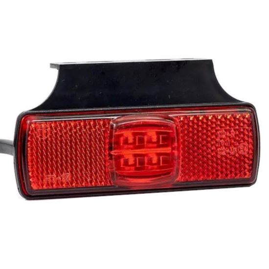 Lampa gabarit 100x32, LED, rosie, cu suport lateral, 12-36V, FT-017/c+k Fristom