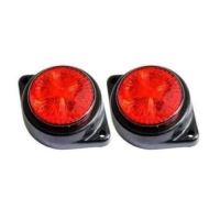 Lampa gabarit fi60, LED, rosie, cu suport cu urechi, 24V, 1466