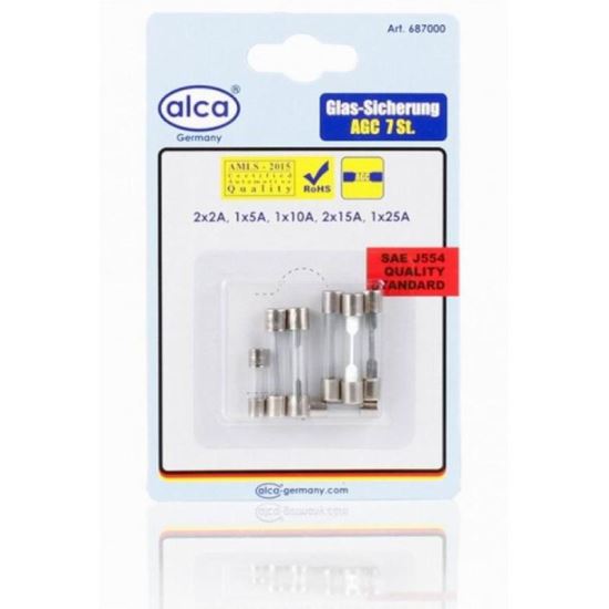 Set sigurante rotunde sticla, 7 bucati, 687.00 Alca