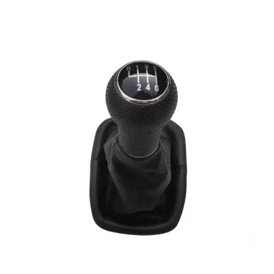 Maner schimbator viteza cu husa, 6 viteze, negru-crom, VW Golf IV, Bora FX-004