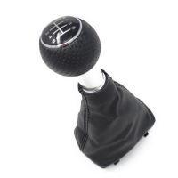 Maner schimbator viteza cu husa, compatibil Volkswagen Golf MK5 (04->09) Jetta, Eos, negru, 6 viteze, FXVW-101