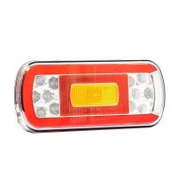 Lampa spate 220x100, 6 functii, cu ceata si numar, cu mufa, LED, FT-130 PM Bajonet Fristom