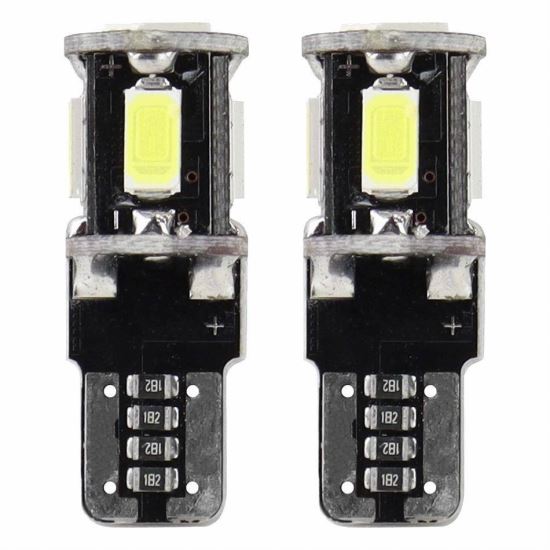 Set 2 becuri, T10, 5 LED-uri SMD-5730 12V W5W Canbus 01628 Amio
