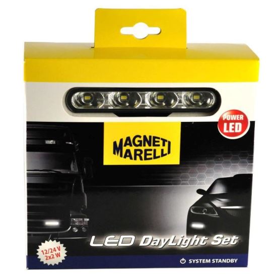 Proiector zi, 12-24V, 4 LED-uri 12.6x2.9, 2x2W, LPQ080 Magneti Marelli