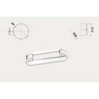 Garnitura transparenta lampa FT-045, FT-045PG T, montare suprafata ovala, Fristom