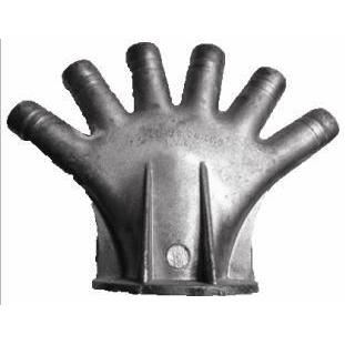 Manusa aluminiu 6 degete corp absortie exhaustor SPC