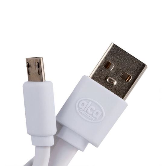 Cablu incarcator USB, microUSB Samsung, Smart, alb, 510.62 Alca