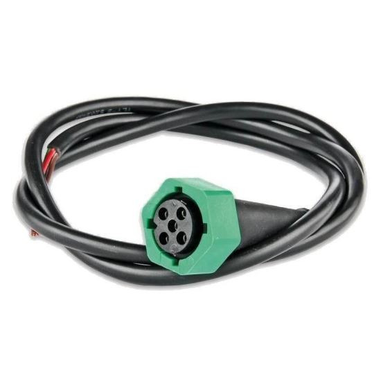 Mufa conector lampa fisa baioneta 5 pini verde, cu cablu 1m, WTY Bayonet PM10