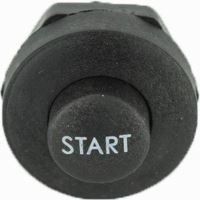 Buton pornire start cu revenire metalic, mic negru START  01134