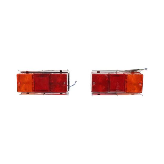 Set 2 lampi stop 185x71, 3 functii, cu protectie tabla, 12V, Massey Ferguson 240-285, 98684, Ucler 240