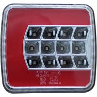 Lampa spate 100x95, 4 functii, iluminare numar, cablu, LED, dreapta, Glow DAFA TRS004R