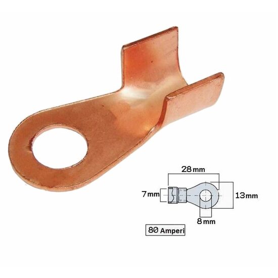 Papuc electric fi8, pentru cablu fi8 (sectiune 50mm2), SC 50-10, BK CS65-10 