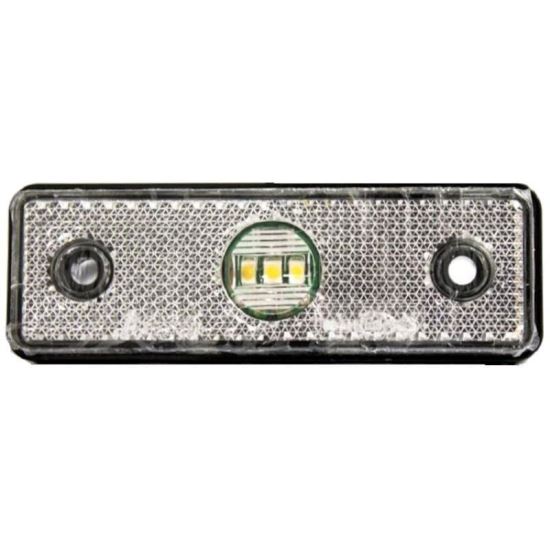 Lampa gabarit 100x35, LED, alba, cu catadioptru, 24V, SA 90 FASA 